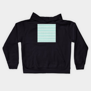 Chevron Aqua Zigzag Kids Hoodie